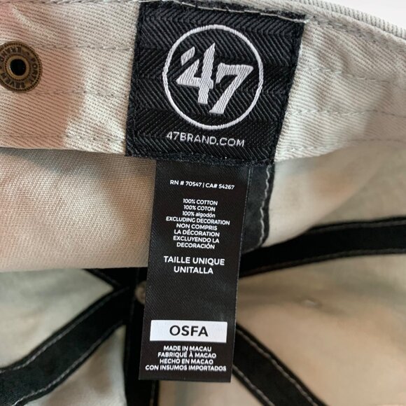 San Diego Padres Gray 47 Brand Cooperstown Collection Relaxed Fit Strapback Hat - Picture 6 of 6